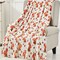 Edge Collections - 50" x 60" - Cream - Halloween Cozy Blanket for Fall!